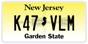 K47VLM  license plate in NJ