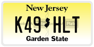 K49HLT license plate in New Jersey