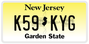 K59KYG  license plate in NJ