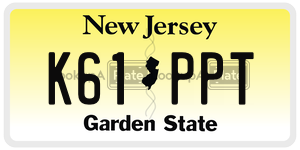 K61PPT license plate in New Jersey