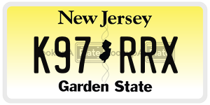 K97RRX  license plate in NJ