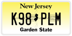 K98PLM license plate in New Jersey