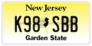 K98SBB license plate in New Jersey