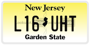 L16UHT  license plate in NJ