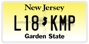 L18KMP license plate in New Jersey