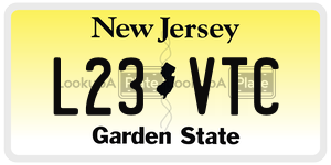 L23VTC  license plate in NJ