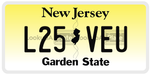 L25VEU  license plate in NJ