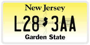L283AA  license plate in NJ