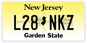 L28NKZ license plate in New Jersey