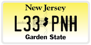L33PNH license plate in New Jersey