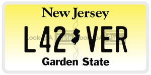 L42VER  license plate in NJ