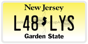 L48LYS license plate in New Jersey