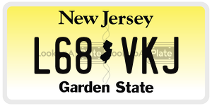 L68VKJ license plate in New Jersey