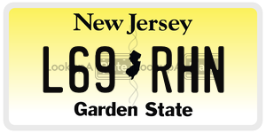 L69RHN  license plate in NJ