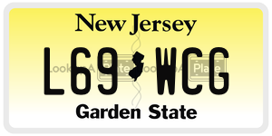 L69WCG  license plate in NJ