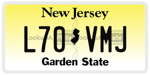 L70VMJ license plate in New Jersey