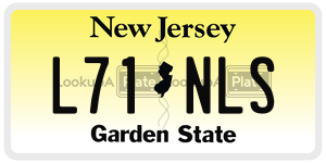 L71NLS  license plate in NJ