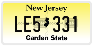 LE5331  license plate in NJ