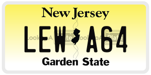 LEWA64  license plate in NJ