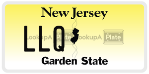 LLQ  license plate in NJ