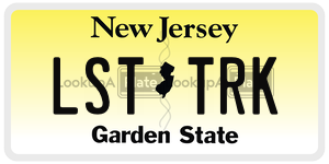 LSTTRK  license plate in NJ