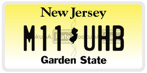 M11UHB  license plate in NJ