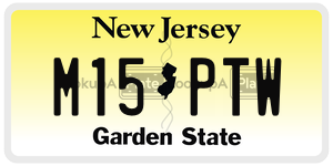 M15PTW license plate in New Jersey