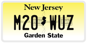 M20WUZ  license plate in NJ