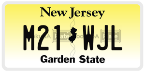 M21WJL  license plate in NJ
