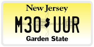 M30UUR  license plate in NJ