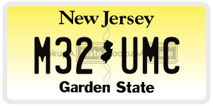 M32UMC license plate in New Jersey