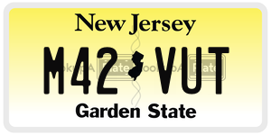 M42VUT  license plate in NJ