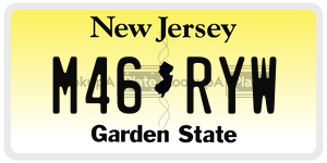 M46RYW license plate in New Jersey