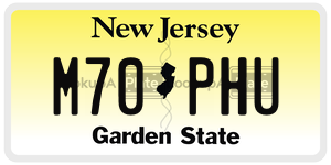 M70PHU  license plate in NJ