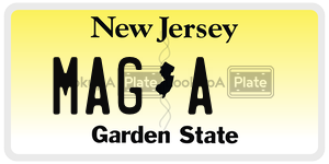 MAGA license plate in New Jersey