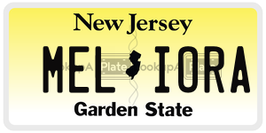 MELIORA  license plate in NJ