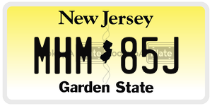 MHM85J license plate in New Jersey