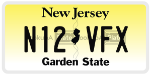 N12VFX  license plate in NJ