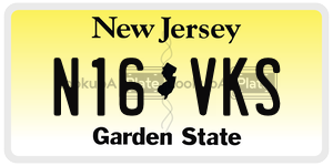 N16VKS license plate in New Jersey