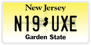 N19UXE license plate in New Jersey