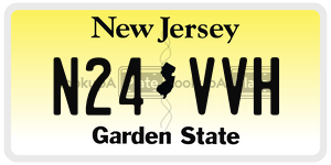 N24VVH  license plate in NJ