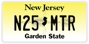 N25MTR license plate in New Jersey