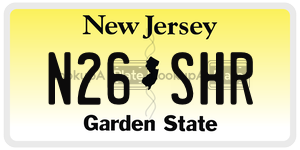 N26SHR  license plate in NJ