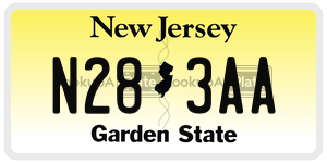 N283AA license plate in New Jersey