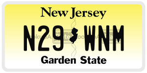 N29WNM  license plate in NJ