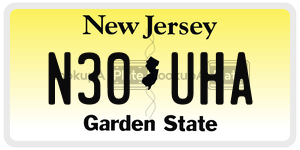 N30UHA license plate in New Jersey