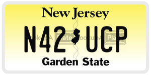 N42UCP license plate in New Jersey