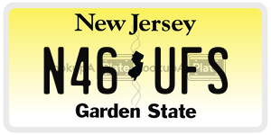 N46UFS license plate in New Jersey