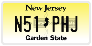 N51PHJ license plate in New Jersey