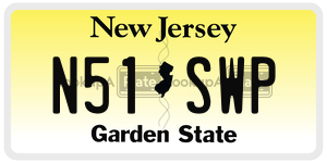 N51SWP license plate in New Jersey